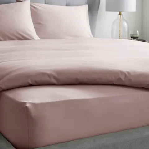 Easy Care Fitted Sheet Coral Super King