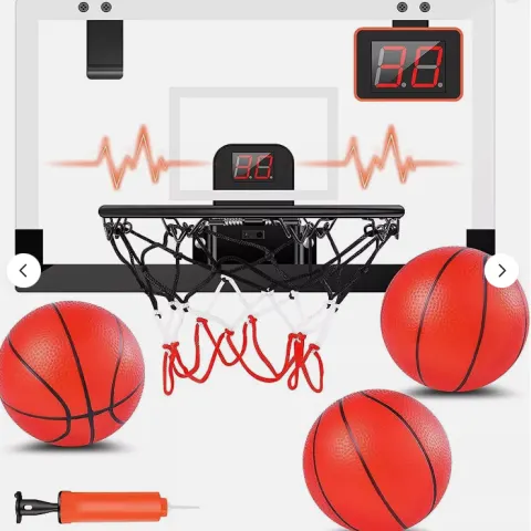 4 X STAY GENT Mini Basketball Hoop for Kids and Adults with Electronic Score Record