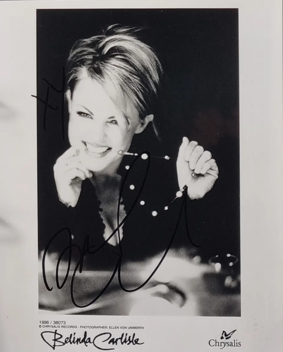 Belinda Carlise Original Signature