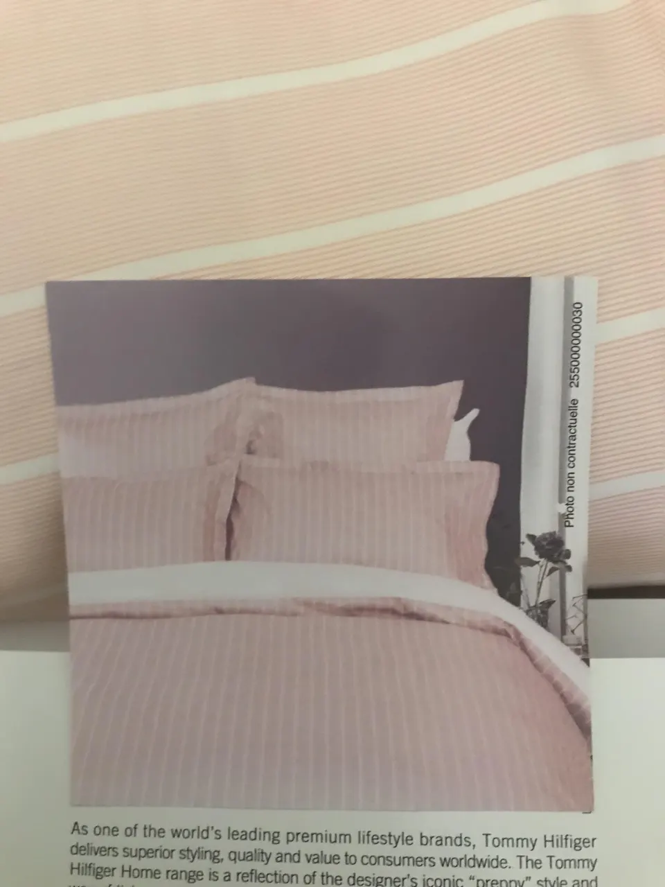Tommy Hilfiger Pink Vertical Stripes Duvet Kingsize