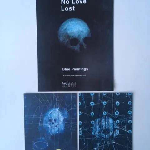 Damian Hurst (b 1965) ‘No Love Lost’ Three Exhibition Cards from ‘Blue Paintings’, 2009