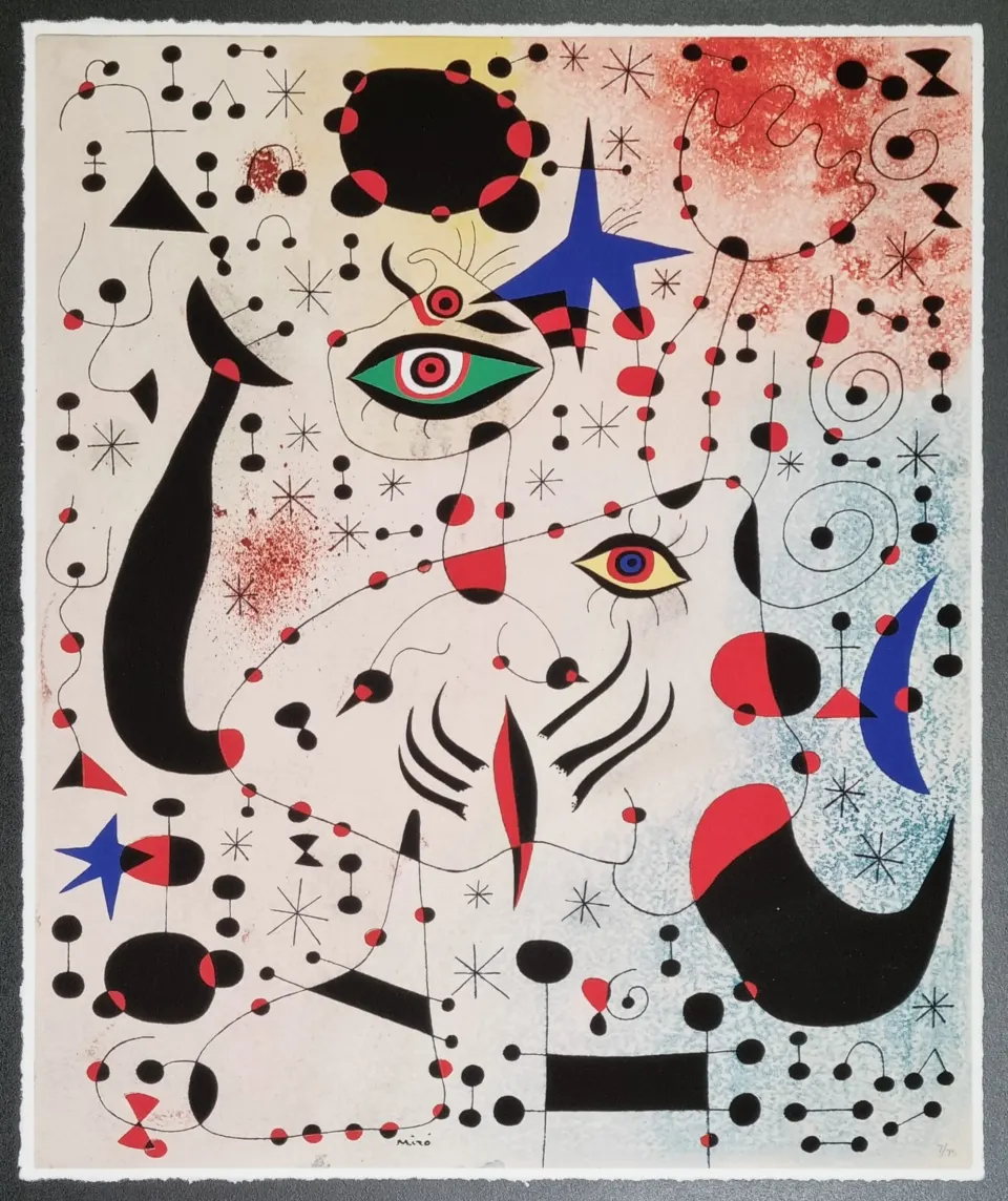 Joan Miro "Constellations: Ciphers and Constellations in Love with a Woman"