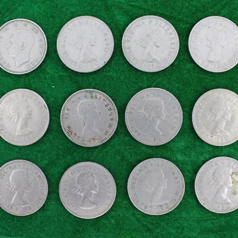 Collection of One Shilling Coins 1947-