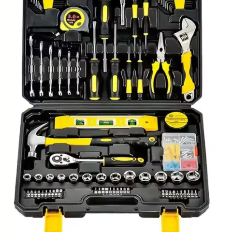 108PCS Household Tool Set – Hardware Repair Kit With Wrenches, Screwdrivers & Tool Box