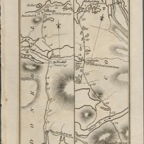 Taylor & Skinner 1777 Ireland Map Killybegs Donegal Narin Dungloe Ballybofey.