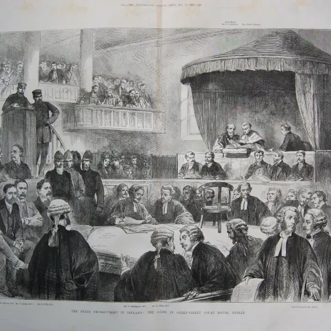 1887 Irish Land Wars Mr William O’Brien on Trial Helping Tenants