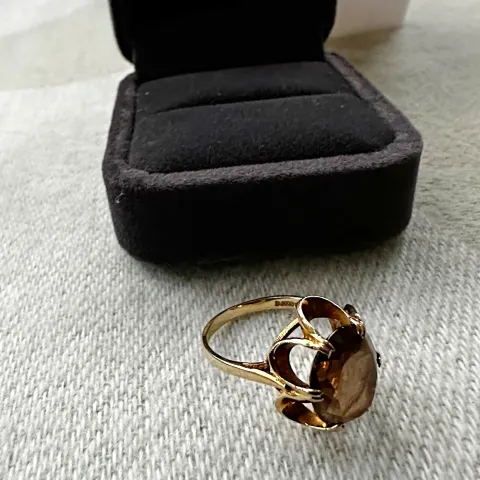 Vintage Smoky Quartz Ring