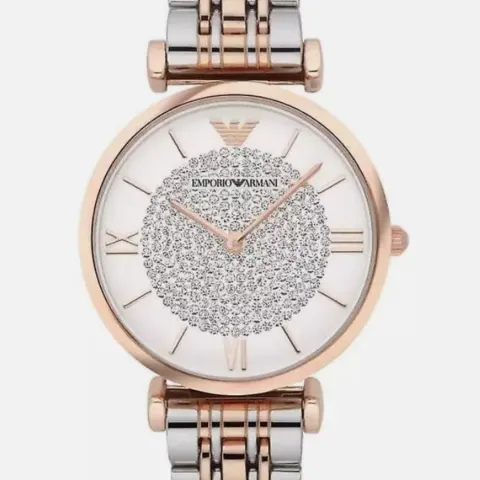 LADIES GOLD AND SILVER TWO TONE STAINLESS STEEL EMPORIO ARMANI WATCH AR1926