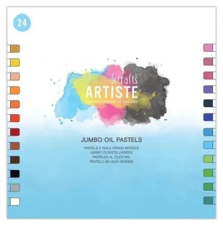 Docrafts Artiste Jumbo Oil Pastels Pack 24