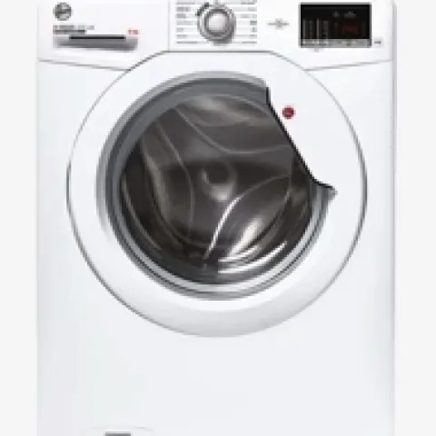 Hoover H-Wash 300 LITE H3W 492DE/1-80 Freestanding Washing Machine, 9kg Load, 1400rpm, White