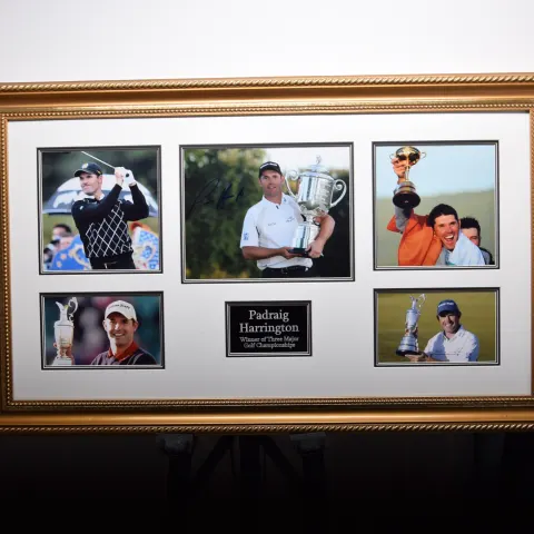 PADRAIG HARRINGTON original signature presentation.