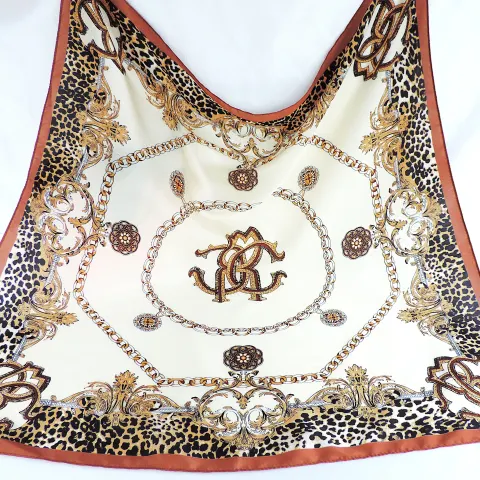 Moneté Paris 100% Silk Renaissance Style Print Scarf 'New'