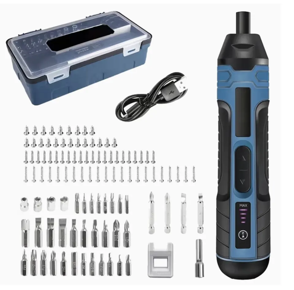 105PCS Heavy-Duty Cordless Screwdriver Set – 5N.m Max Torque with Accessories for Workshop & Garage