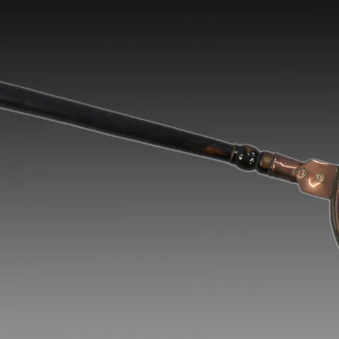 Antique English Ebonized Handled Copper Warming Pan