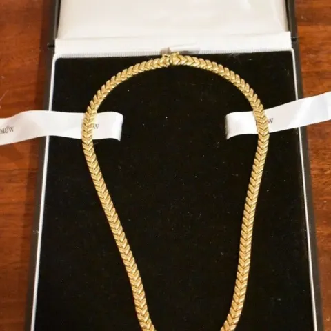 Mappin And Webb 18ct Gold Necklace 35 Grams