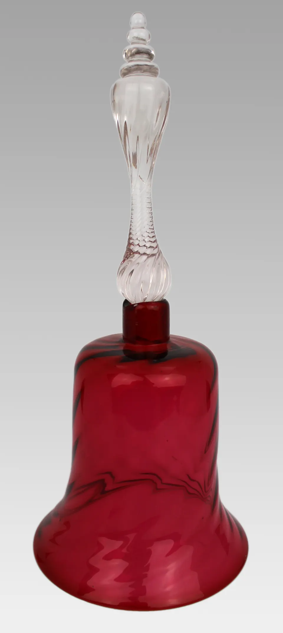 Victorian Cranberry Glass Smoke Bell