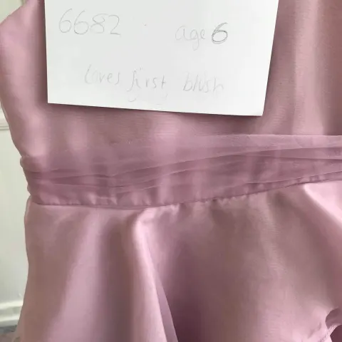 Blush Pink Flowergirl Dress
