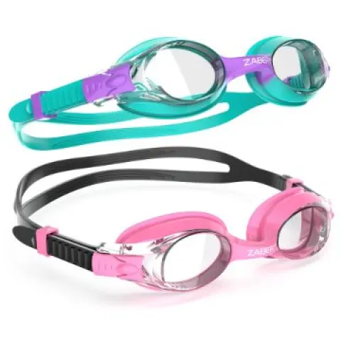 18 x Kids Swimming Goggles & Swim Caps RRP £ 295.56 L2a