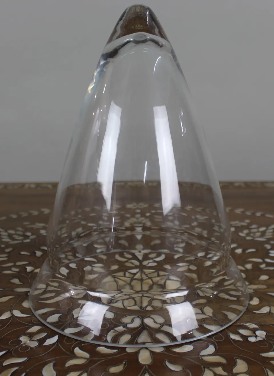 Large Hand-Blown Glass Cloche / Bell Jar, c.1900