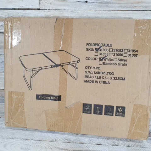 White Folding Laptop/Bed Table. Rrp £12