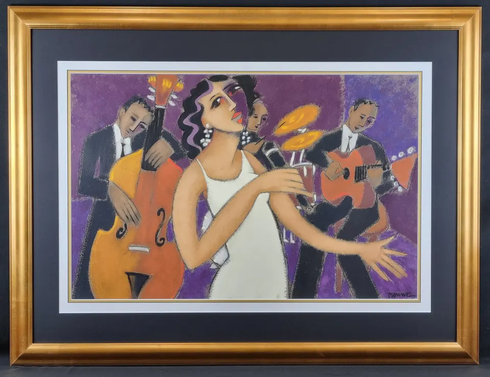 Marsha Hammel Stunning Original Oil "In The Key of Purple"