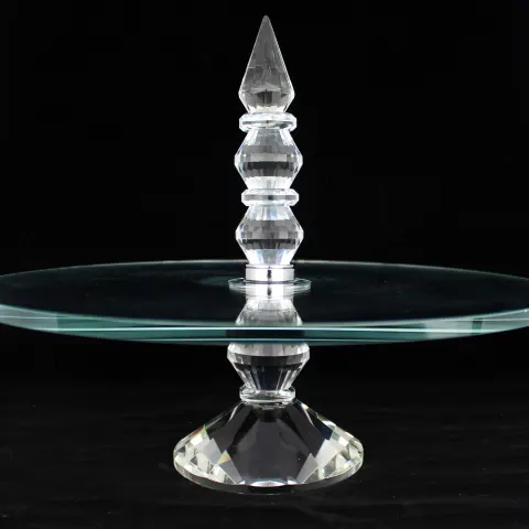 Crystal Display Stand Cake Plate