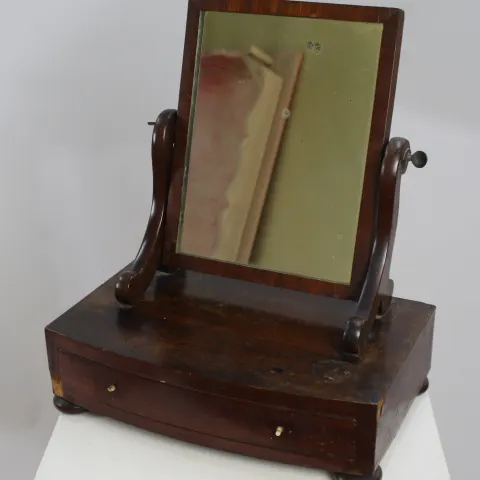 Antique Regency Mahogany Toilet Mirror