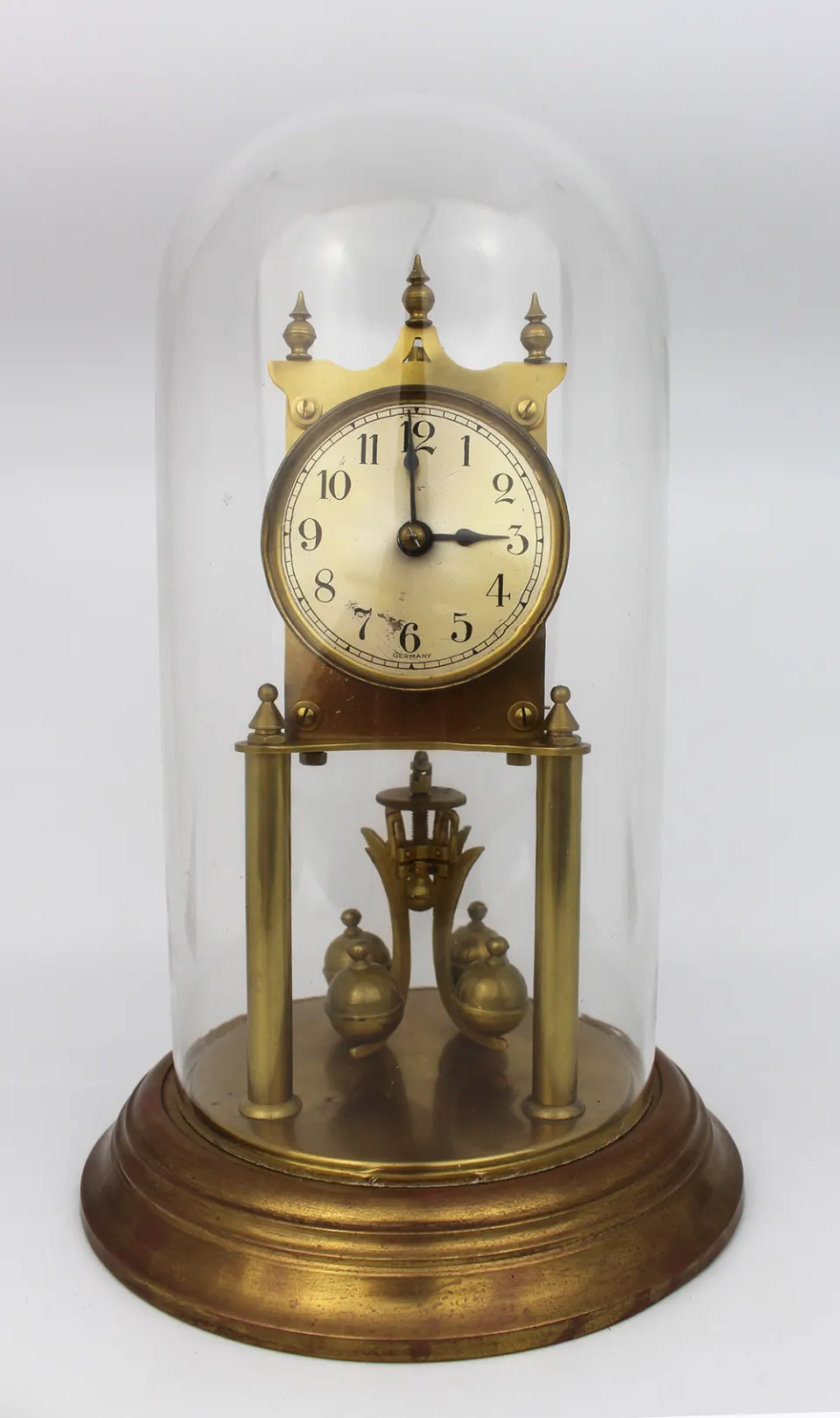 Antique German Domed Anniversary Clock c.1900