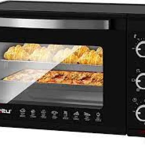 Waltu Mini Toaster Oven BF12sz-UK. Black. RRP £99. 30 liters, 1600 watts Toaster Oven | Pizza Oven
