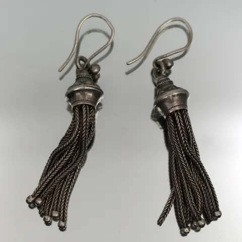 Pair of Vintage Silver Earrings