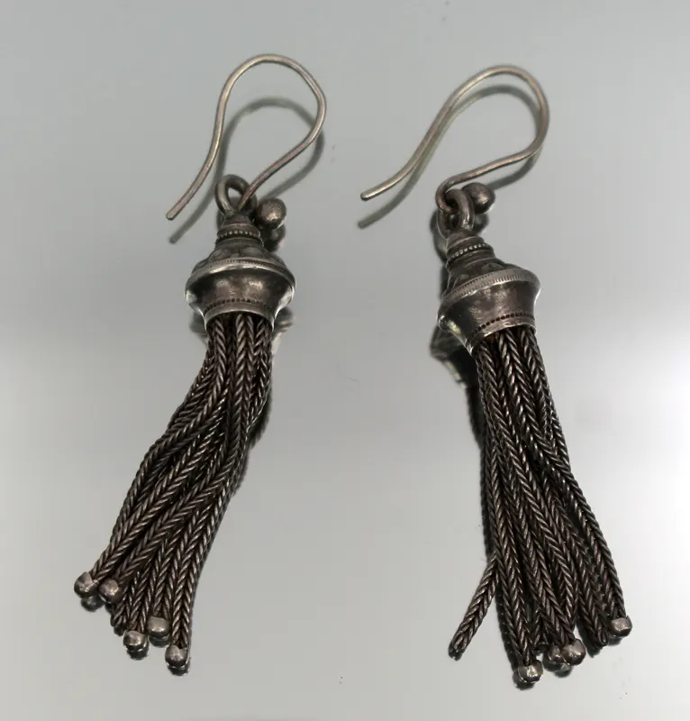 Pair of Vintage Silver Earrings