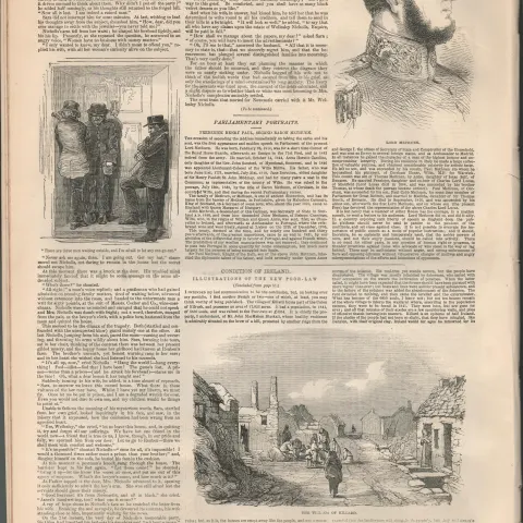 Irish Famine 1850 The Village Of Killard Union Of Kilrush Co Clare.