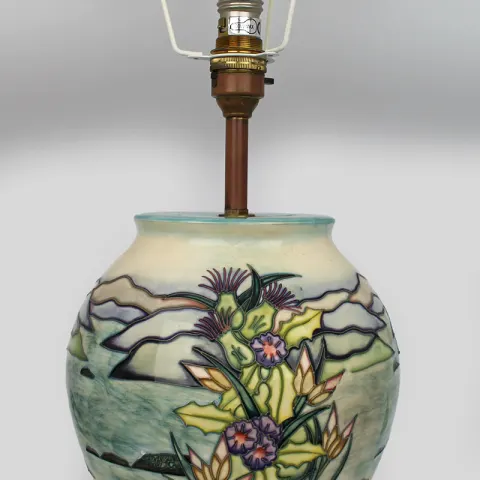 Moorcroft Thistle Table Lamp