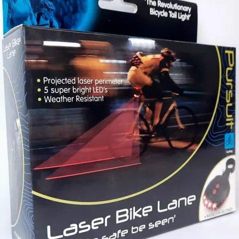 Pursuit Laser Bike Lane Tail Light Weather Resistant LED Bike Light RRP 15.00