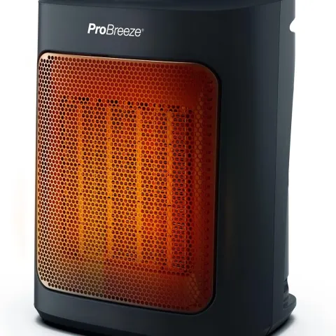 Pro Breeze 2000W Mini Ceramic Fan Heater - 3 Heat Settings RRP £44.99 L26