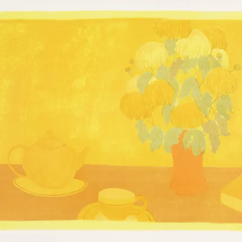 Bernard Myers 'Chrysanthemums' 1978 Signed Litograph