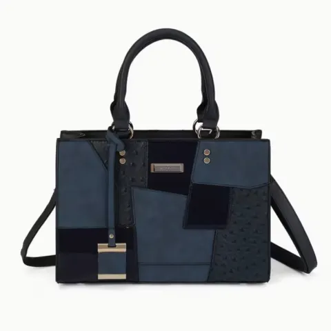 Women’s Patchwork Tote Bag – Large Capacity Shoulder & Crossbody Handbag