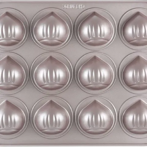 Chefmade Professional Muffin Cake Pan Champagne Gold 12-Cavity Non-Stick RRP £25