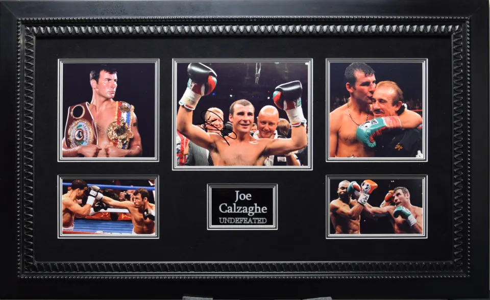 JOE CALZAGHE original signature presentation