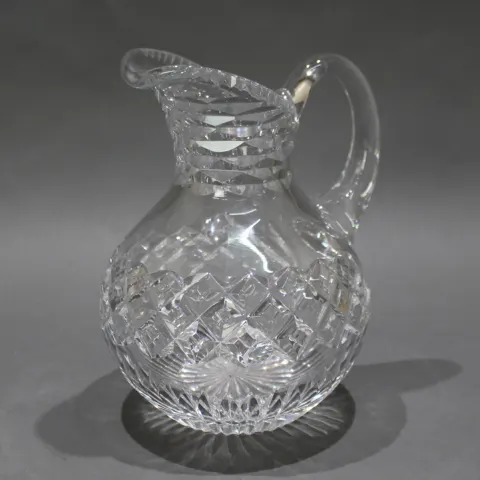 English Cut Glass Crystal Water Jug