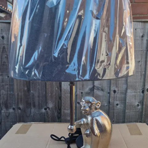 Silver Money Lamp With Shade x 2