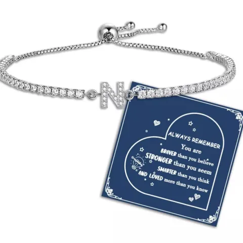 10 x Bracelets for Women's Initial Letter Bracelets