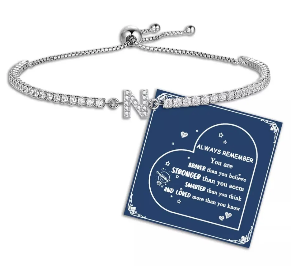 10 x Bracelets for Women's Initial Letter Bracelets