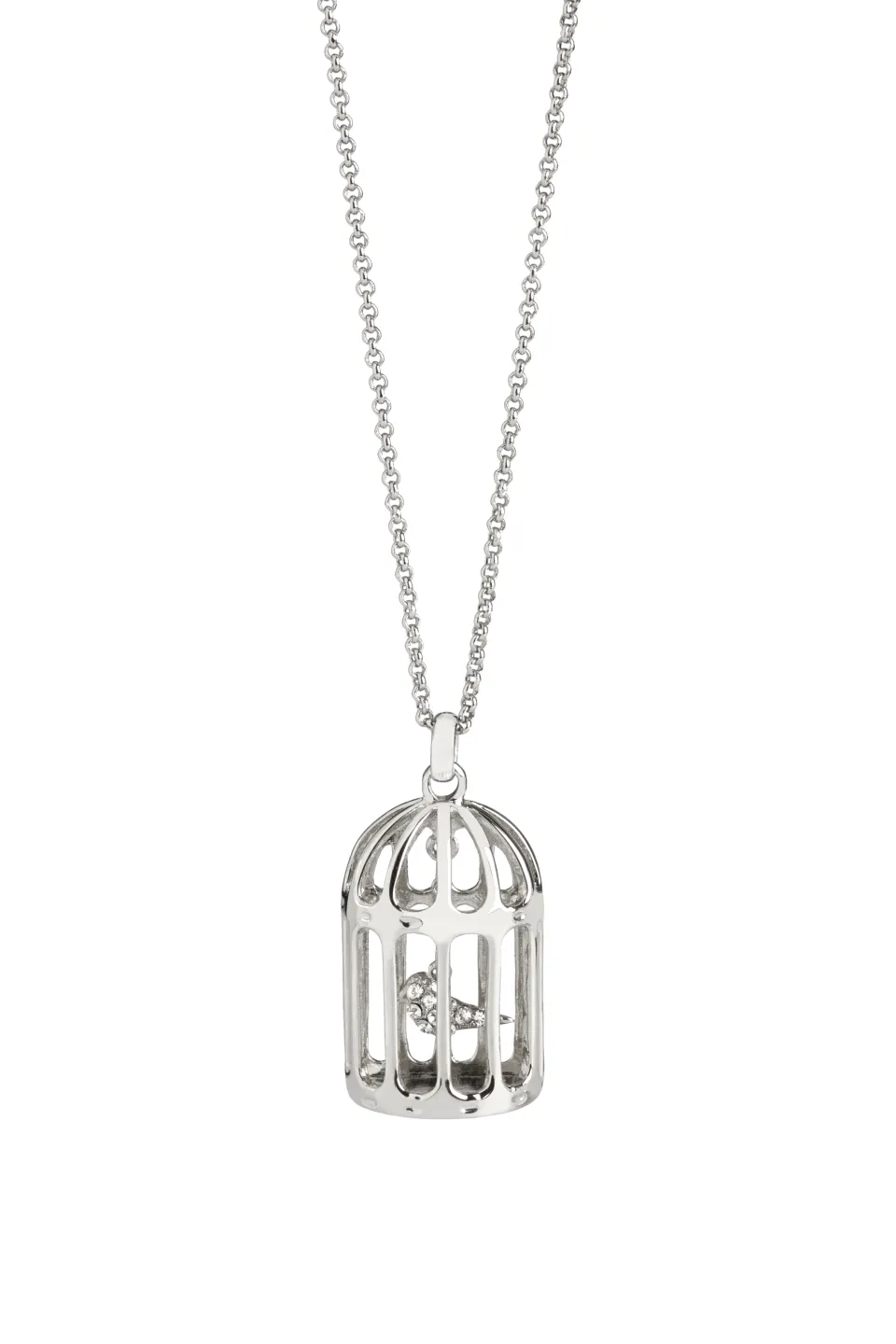 Birdcage Necklace With Swarovski Crystal Bird - Unboxed x 5
