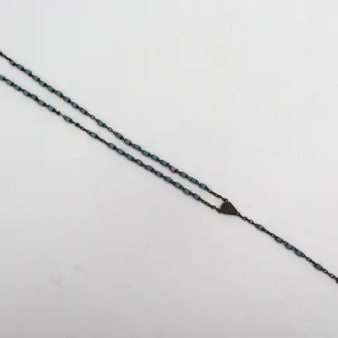 Vintage Crucifix Bead Necklace