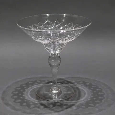 Vintage Cut Glass Crystal Tazza