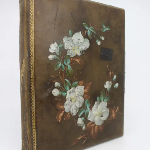 Antique Leather Bound Photo Album