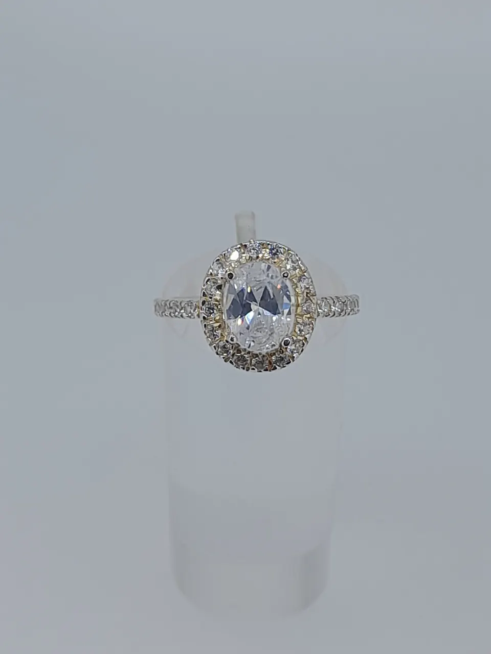 Silver Dress Ring Set With CZ Stones