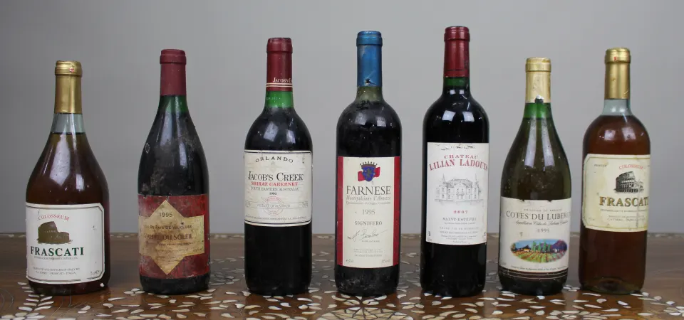 Collection of Old Vintage Wines (7 Bottles)