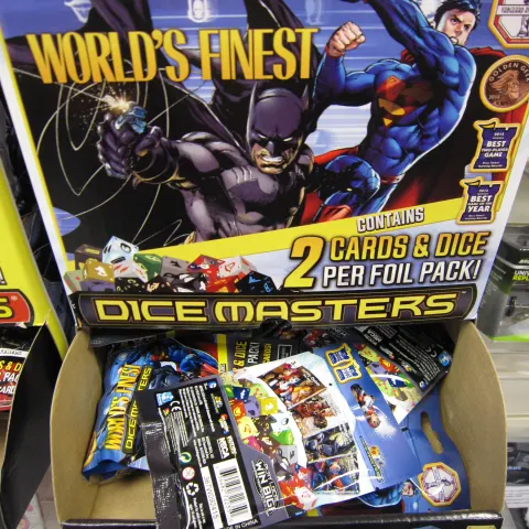100pcs assorted  licensed Mystery blind bags all DC , Batman , Superman , snaps and games dice colle
